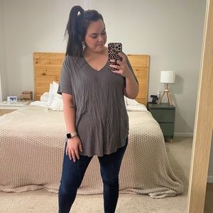 Old Navy Charcoal Luxe Tee, size XXL